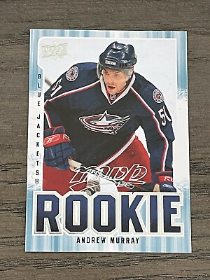 #ad 2008 09 Upper Deck MVP Andrew Murray Rookie Card #357 Blue Jackets $1.99