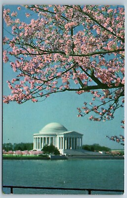 #ad Postcard Jefferson Memorial Washington DC Prince Lithograph Chrome L1H $3.96