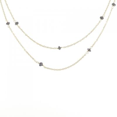 Authentic K18YG Diamond Necklace #260 006 181 4394 $423.99