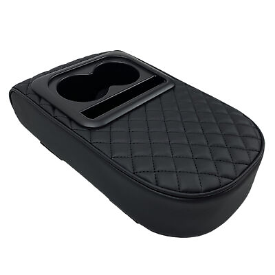 #ad Car Armrest Box Center Console Armrest Storage Box Cushion Cup Holder Universal $38.15