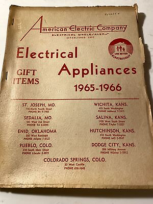 #ad American Electric Company Electrical Appliances Gift Items 1965 1966 $9.00