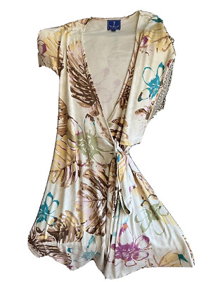 #ad Tori Richard Dress Vintage Silk Honolulu 100% Wrap Style Excellent Cond Size 6 $29.95