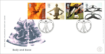 #ad 2000 Body amp; Bone FDC Greenwich London SHS 10 12 GBP 1.25