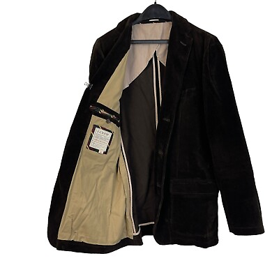 #ad J Crew Medium Corduroy Cotton Blazer Sport Coat Jacket Elbow Patches Brown 3 But $39.00