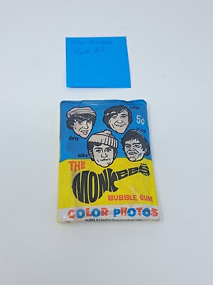 #ad The Monkees Trading Cards 1967 Donruss Factort Sealed Pack RARE FAST SHIPPING A2 $94.99