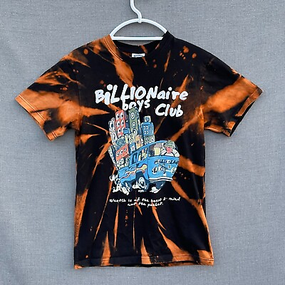 #ad Billionaire Boys Club Shirt Men’s Small Balck Short Sleeve Astronaut Reverse Dye $18.44