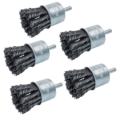 #ad Wire End Brush Twist Knotted Alloy Carbon Steel 0.020In By 1 1 8In 5 $27.73