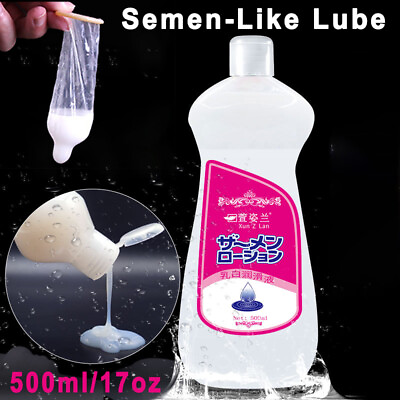 #ad 17oz Sperm Lubricant Unscented Cum Realistic Semen Lube Water Based for Couple $17.99