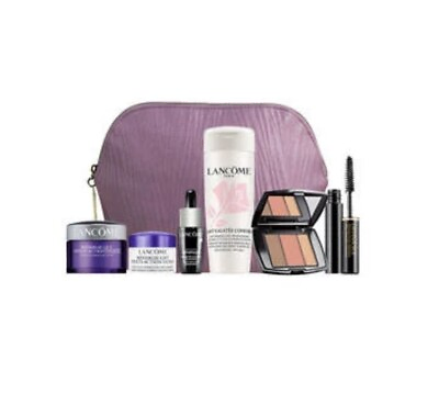 Lancome 7 pc Gift Set Skincare Makeup amp; Bag SEALED $27.99