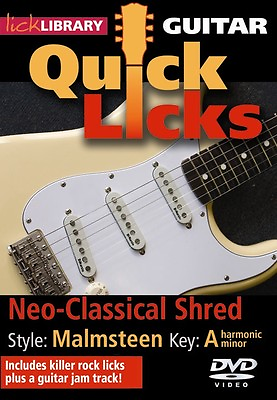 #ad YNGWIE MALMSTEEN Style GUITAR QUICK LICKS Video DVD Lessons With Andy James $19.95