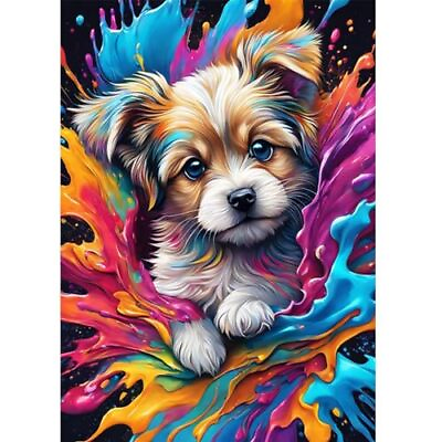 #ad Dog Diamond Painting Kits Animal Diamond Art Kits for Adults 5D Colorful Dog $16.18