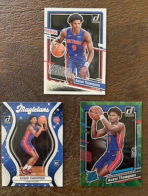 #ad 2023 24 Donruss AUSAR THOMPSON 3 Inset Card Lot The Rookies Green L amp; Magicians $4.50