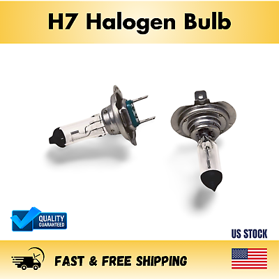 #ad H7 Halogen Headlight Bulb Pair 2 Bulbs $7.49