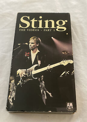 #ad STING The Videos Part 1 VHS VIDEO 1987 EUC $3.75