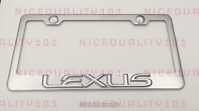 #ad 3D Lexus Stainless Steel Finished License Plate Frame Rust Free $11.45
