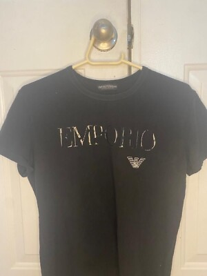 #ad Emporio Armani Men#x27;s T shirt Size Large Color Black $39.00