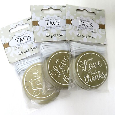 #ad Wedding Favour Tags 3x25 For Thank You Gift Party Bomboniere Souvenir Round $9.00