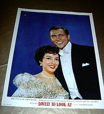 #ad MGM quot;LOVELY TO LOOK ATquot; KATHRYN GRAYSON HOWARD KEEL 14quot; X 11quot; LOBBY CARD POSTER $26.00