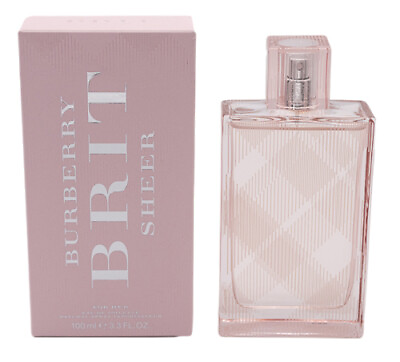 Brit Sheer by Burberry 3.3 3.4 oz EDT Perfume for Women New In Box $32.53