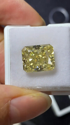 #ad 1Ct CERTIFIED Natural Yellow Diamond Radiant Cut D VVS1 1 Free Gift $40.00