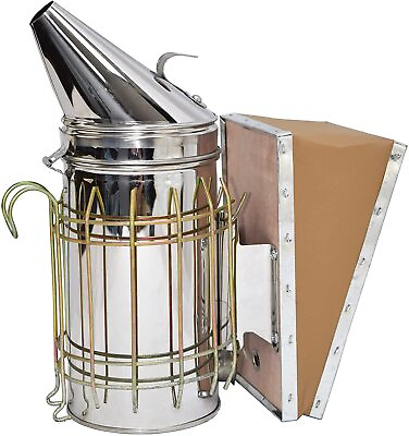 #ad VIVO Large Stainless Steel Bee Hive Smoker with Heat Shield Beekeeping Equip... $36.53