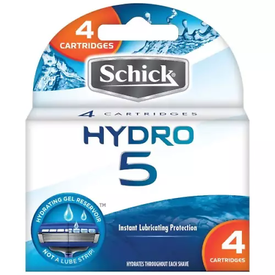#ad #ad Schick Hydro 5 Hydrating Razor Blade Refills 4 Cartridges $9.75