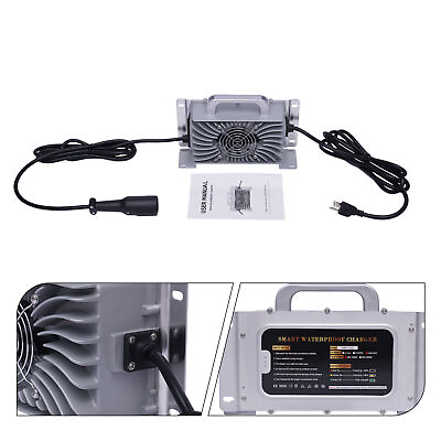 #ad For Club Car Golf Cart Battery Charger 48Volt 15 Amp Round amp; Indicator Ligh $148.11
