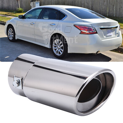 #ad For Nissan Altima Car Exhaust Pipe Tip Rear Tail Muffler Stainless Steel Chrome $15.57