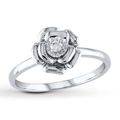 #ad 14K White Gold Round Cut Lab Created Diamond Wedding Anniversary Halo Band Ring $273.00
