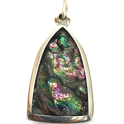 leklai pendant umklum iridescent gift hematite natural stone amulet 32 G $64.75