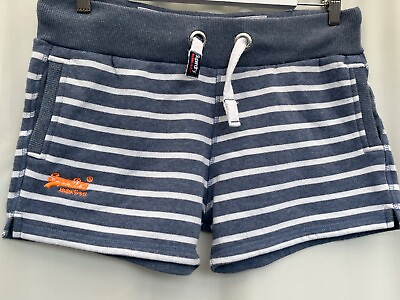 #ad Shorts Superdry Breton short size M 12 blue white stripe W36quot; cotton blend women GBP 8.99