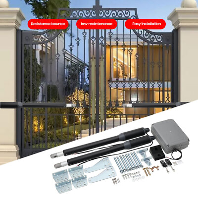 #ad Electric Arm Dual Single Swing Gate Opener Automatic Heavy Duty Remote IP55 $275.00