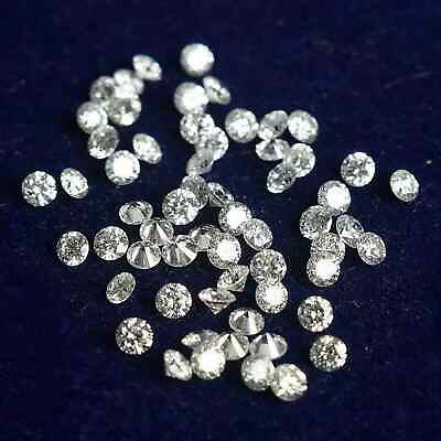 #ad Certified VVS1 D Grade 1 Ct White Diamond Round Cut 2 mm Loose 30Pcs. $35.87