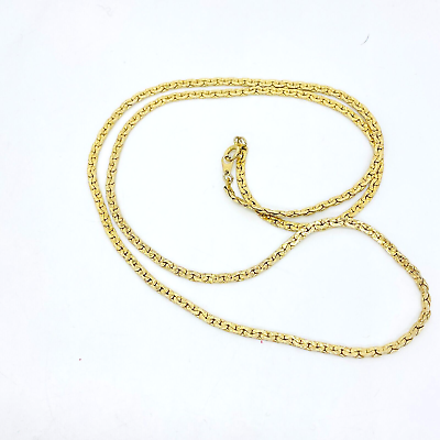 #ad Vintage Gold Tone Ponytail Snake Chain 29 Inches Spring Clasp $8.61