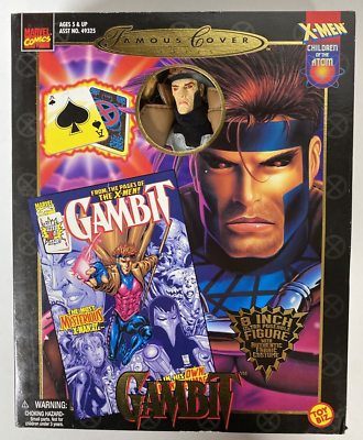 #ad X Men Famous Covers Gambit 8quot; Action Figure Marvel Comics 1999 ToyBiz NIB $37.95