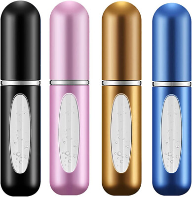 #ad #ad Refillable Perfume Atomizer Bottle 4 Pcs 5ml Portable Mini Pocket Sprayer $11.99