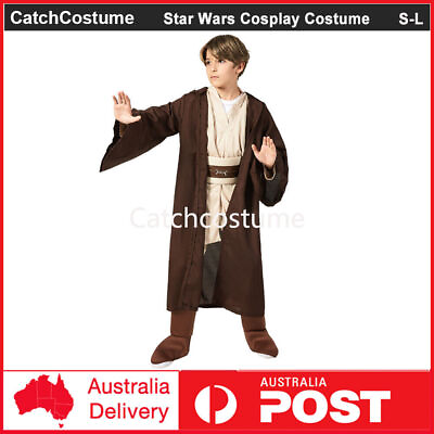 #ad Star Wars Obi Wan Kenobi Jedi Knight Kids Costume Classic Child Hooded Jedi Robe AU $40.99