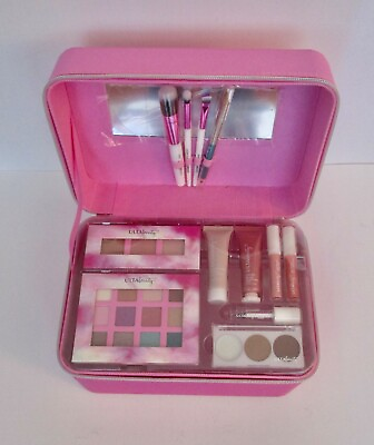 Ulta Beauty Pink Be Beautiful Gift Set 27pc. Beauty Box Makeup Brush Collection $39.99