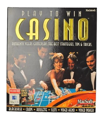 #ad Play to Win Casino Windows 95 3.1 1998 BRAND NEW FACTORY SEALED BIG BOX $34.95