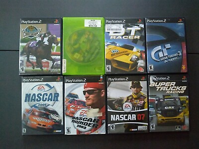 #ad Racing Games Lot of 8 Playstation 2 Games PS2 DT Racer Gran Turismo Nascar $19.99