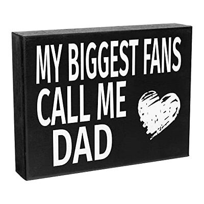 #ad JennyGems Gifts for Dad My Biggest Fans Call Me Dad Dad Gift Box Sign Wall Art $19.99