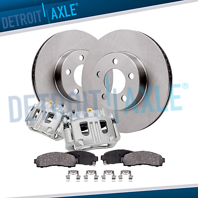 #ad 4WD Front Disc Rotors Calipers Brake Pads for Ford Explorer Sport Ranger B4000 $195.89