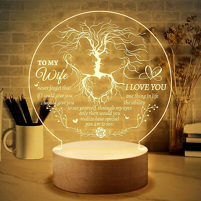 #ad Mothers Day Gifts for Wife Romantic Night Light Gifts for Her Wife Best Gift $15.49
