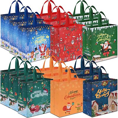#ad #ad 18PCS Extra Large Christmas Gift Bags 15#x27;#x27;x13.7#x27;#x27;x5.9#x27;#x27; Christmas Tote Bags w... $37.88