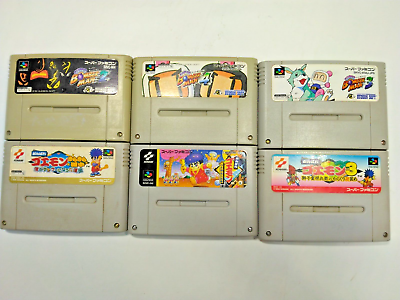 #ad Lot of 6 Super Famicom Set Bomberman amp; Goemon SNES Japan JPGames $49.99