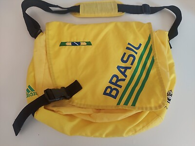 #ad Rare BRAZIL Adidas Messenger Bag #x27;06 FIFA World Cup Soccer Germany Brasil Futbol $14.95