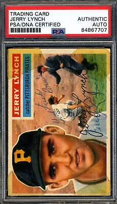 #ad Jerry Lynch PSA DNA Signed 1956 Topps Autograph $37.00