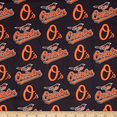 #ad Orioles Cotton Fabric $8.39