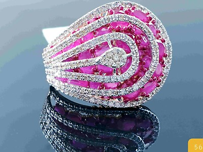 #ad Diamond Cocktail Ring 14k Gold Natural Diamond Fine Jewelry $1104.00