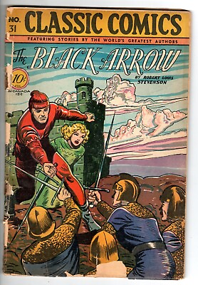 #ad Classic Comics #31 Black Arrow Edition 1 HRN #30 Good Condition $40.00